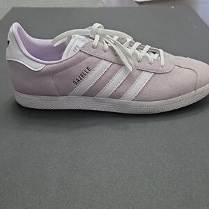 adidas Gazelle Pale Purple Suede Women's Classic Sneaker with White Stripes